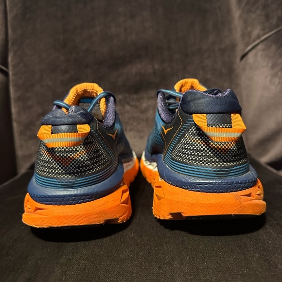 Hoka One One Arahi Men’s Sz 9.5 Blue Orange Stability Running Shoes 1016258 MBRO - Picture 4 of 6